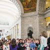 KRCL's Eugenie and Lara Jones gather the crowd     Photo Credit: Austen Diamond Photography